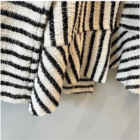 Anthropologie Dolan Peplum Blazer Black and White - Picture 8 of 8